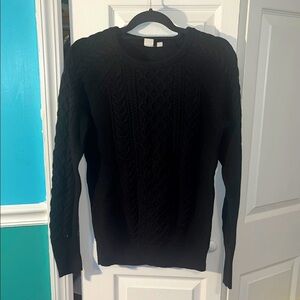 Gap Cable-Knit Sweater Women’s Medium Black